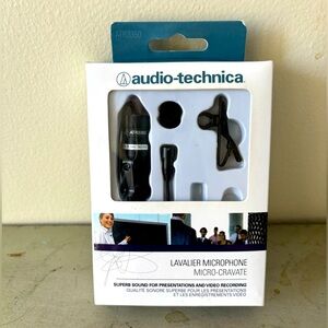 Audio-Technica ATR3350 Condenser Lavalier Microphone Wired 3.5mm New in Box